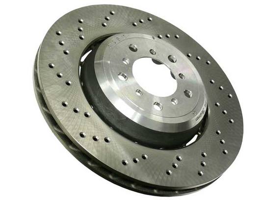 BMW Disc Brake Rotor - Front Driver Side (360mm) (Cross-Drilled)